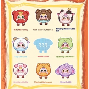 Nouvelle Arrivée Authentique en Gros : Boîte Mystère Thème Animaux en Peluche Baby Three Tuantuan Beast Coming, Poupée Jouet, Pendentif Mignon, Cadeau BB3 - Product Image 5
