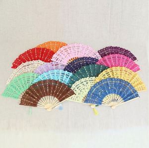 Abanico de Encaje de Ganchillo Delicado con Asa de Color Personalizado, Plegable y Compacto para Eventos Corporativos, Celebraciones Festivas y Decoración de Bodas - Product Image 4