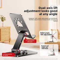 Support de téléphone et tablette universel réglable de haute qualité en alliage d'aluminium avec motif de patte de chat, rotatif à 360 degrés, pliable et multifonctionnel
