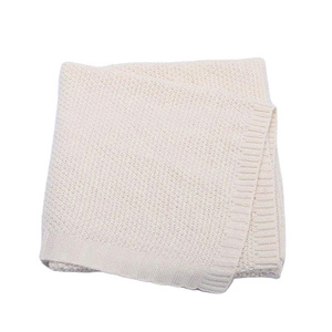 Nuovi Arrivi Prezzo Ingrosso Copertina per Bambini 100% Cotone Tinta Unita <span class=keywords><strong>Coperta</strong></span> Lavorata a Maglia per Neonati in Spugna - Product Image 3