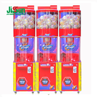 Grande machine distributrice de capsules à monnayeur, thème Espace Fantaisie, avec roues, pour centre commercial
