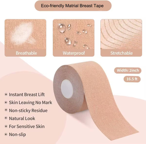 Cinta Adhesiva Invisible Elástica, Transpirable, Impermeable, de Algodón, para Levantar el Busto, sin Tirantes - Product Image 6