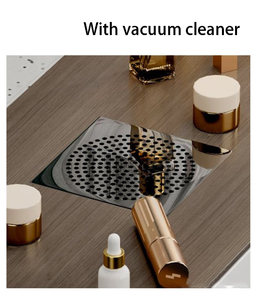 Mesas de uñas de crema nórdica de lujo con luz de Color personalizable, MESA DE MANICURA de cristal moderna, salón de belleza exclusivo HECHO DE Metal de hierro - Product Image 5