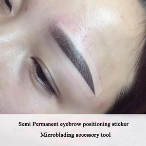 <strong>Eyebrow</strong> microblading ruler disposable <strong>sticker</strong> microblading hand tools wholesale silicone different shape - Product Image 4