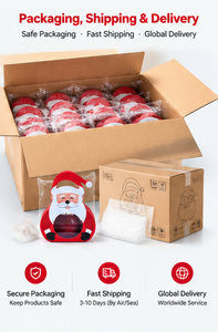 Emballage pour friandises de Noël, assemblage facile, carton recyclable, fenêtre visible pour bonbons, chocolats, biscuits, cadeaux, boîte cadeau du Père Noël - Product Image 4