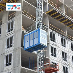 Rack And Pinion Mast Climb Elevator SC200 Construction Hoist Cargo Lift