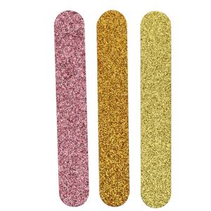 Wholesale rose gold <strong>glitter</strong> emery board <strong>nail</strong> <strong>file</strong> YangJiang 13cm factory hot sell colorful <strong>nail</strong> <strong>file</strong> - Product Image 2