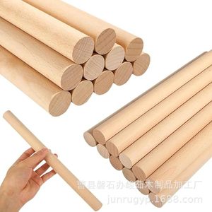 Bâtons en bois ronds de différentes tailles, perceables, outils de bricolage pour la création de modèles, tiges en bois faites à la main pour les projets artistiques et artisanaux - Product Image 4