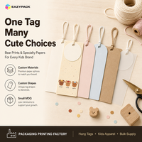 Étiquettes Circulaires Personnalisées EAZYPACK en Gros pour Vêtements d'Enfants, Étiquettes Volantes en Papier Confetti Imprimées pour Vêtements de Tout-Petits, Respectueuses de l'Environnement