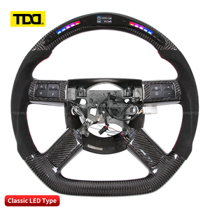 Volant en carbone TDD LED pour Dodge Challenger RT Charger SXT pour Chrysler 300, volant personnalisé en fibre de carbone véritable - Product Image 4