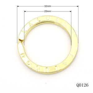 Anillos de llavero de Metal personalizados de moda antigua Anillo dividido personalizado de estilo clásico con regalos de promoción de texto grabado - Product Image 4