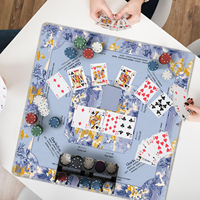 Tapis de jeu de Mahjong américain multicolore, en boue de diatomée, antidérapant, silencieux et absorbant l'eau