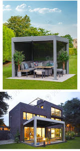 מזג אוויר עמיד ממוחזר עץ פלסטיק <span class=keywords><strong>Composite</strong></span> חיצוני מרפסת ידידותית לסביבה WPC בחוץ פרגולה - Product Image 4