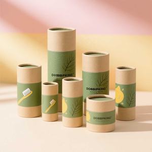 Tubo de Papel Kraft Cilíndrico de Lujo Reciclable con Impresión Multicolor para Envases de Cosméticos, Velas, Alimentos, Café y Té - Product Image 2