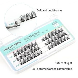 Ventes en gros 2022, cils en cluster à appliquer soi-même, bande invisible, cils segmentés, faux cils individuels, fournitures d'extensions de cils - Product Image 2