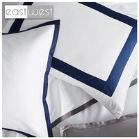 Literie en coton égyptien de qualité supérieure, design patchwork noir et blanc, nouveau design East West