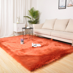 Disinfecting Mat  Faux Fur Fabric Sheepskin Decoration Cheap Shaggy Fur Carpet Rug Suede Felt+canvas Backing Fur Carpet Rug - Product Image 6
