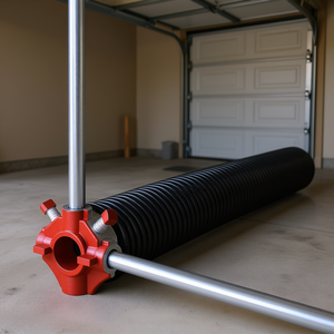 Ressort de torsion pour porte de garage 0,250x2x35 pouces en acier, barres d'enroulement antidérapantes, clé de montage - Product Image 3