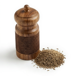 Moulin à épices moderne en bois, moulin à sel et poivre en acrylique transparent, distributeur d'épices à pousser et tirer pour comptoir de cuisine, fait main, haute qualité - Product Image 1