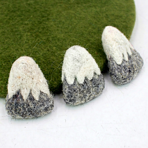 Adorno de Fieltro y Lana Hecho a Mano, Gorro de Nieve, Artesanía de Fieltro de Lana, Adorno de Escritorio, Decoración Navideña para el Hogar, Estilo Nórdico, Habitación Infantil - Product Image 2