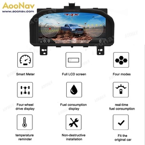 จอ LCD ดิจิตอลขนาด 13.1 นิ้วสำหรับรถยนต์ Dodge Ram 1500 2500 3500 ปี 2009-2012 เครื่องเล่นหน้าปัดแสดงความเร็วเสมือนแบบดั้งเดิม - Product Image 6