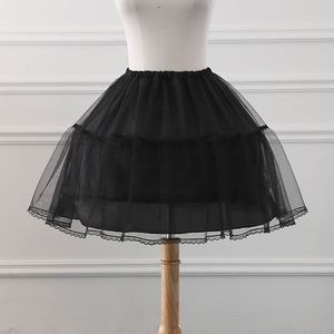 Per bambini adulti osso quotidiano 42cm sottoveste Lolita gonna a sbuffo sottoveste per ragazze abito da Performance gonna Interlining bianco nero - Product Image 3