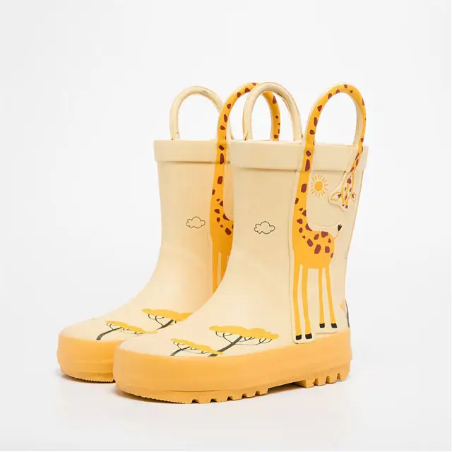 Fashion Design Wholesale Waterproof Girls Rubber Kids Boots Wellies Rain Gum Boots for Children