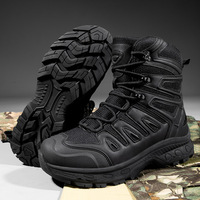 Bottes Mi-Montantes Marron Personnalisées Respirantes et Étanche en Cuir Anti-Perforation