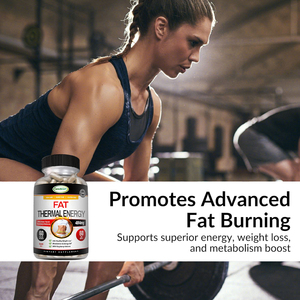 Cápsulas termo quemagrasas OEM con cafeína, quemagrasas y soporte energético para mujeres, tipo de suplemento herbal de fitness - Product Image 3