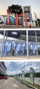 ธงตกแต่ง90องศาสำหรับชายหาดทรงหยดน้ำตากลางแจ้งพร้อมการจัดส่งที่รวดเร็วผู้ผลิตระดับมืออาชีพ - Product Image 6