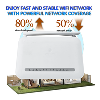 Modem GOPN EPON ONU 2.4G 5G Dual Band ONT 4GE WIFI6 ONU versi Inggris bekas