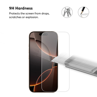 Protecteur d'écran de téléphone portable 13 14 15 16 Pro verre trempé transparent pour iPhone 16 Pro protecteur d'écran