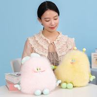 Porte-clés en peluche mignon de 25 cm, jouets en peluche, poupées monstres moelleuses, super douces, rembourrage en coton PP, brodées, anti-stress