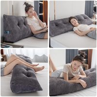 2023 Hot Sale Solid Pattern Großes dreieckiges Kopfteil Keil Bettruhe Lese kissen Kissen mit Rückenlehne Position ierungs stütze