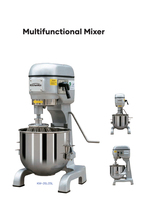 KitchenMax-Mélangeur planétaire commercial en acier inoxydable 20L 25L, batteur à oeufs à bol unique, équipement de cuisine pour boulangerie
