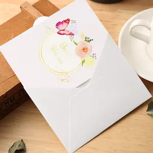 Winpsheng Stock Handmade Thank You Card Butterfly Greeting Card 3D Pop Up Card For Gift