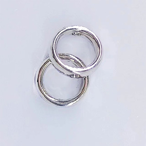 Silver Alloy <b>Spacer</b> Beads Round Geometric Zinc Plated For DIY Jewelry Making Unisex 4.9mm - Product Image 2