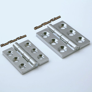 Bisagras de Aleación de Zinc Xin Jieliang de 65 mm x 80 mm x 5,5 mm, Resistentes, Industriales, para Armarios y Cajas Eléctricas - Product Image 1