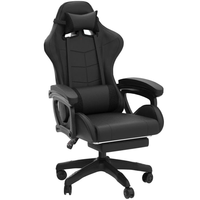 2025 nouvelle personnalisation Pérou Chili Pro Noir Full Recline LED RGB Fonction Cadeira Gamer Chaise de jeu avec repose-pieds et haut-parleur