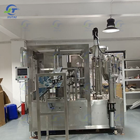 Machine de capsulage de remplissage de sachets automatiques à 4 buses avec bec de ketchup
