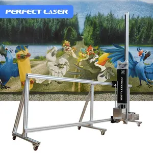 Láser perfecto Detección automática Gran formato Alta precisión 3D 5D 6D Efecto Mural vertical automático en la máquina de pintura de pared