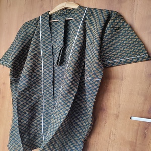Nuevo Kimono Kaftan de Algodón con Estampado a Mano Estilo Vintage, Talla Grande, Ligero, Estampado, Ideal para el Verano, Excelente Precio - Product Image 3