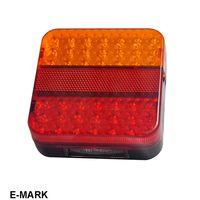La lumière carrée de remorque de LED a mené des lumières pour la E-marque combinée de tour de queue d'arrêt de camion/CEE certifiée