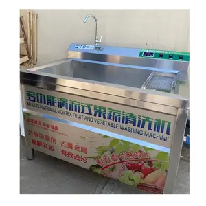 High Quality 304 Stainless Steel Commercial Sea Food Cleaner Vegetable Washer Fruit Washing Machine