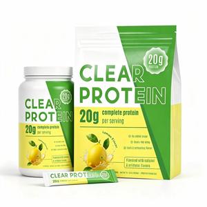 Proteína de Suero de Leche Aislada en Polvo Transparente, Certificada por NSF, GMP, ISO, Halal y Kosher, para Deportistas, Marca Privada, Solución Integral de <span class=keywords><strong>Amazon</strong></span> - Product Image 1