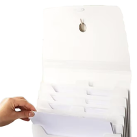 Porte-documents vertical mural extensible en polypropylène grande capacité format Lettre personnalisé pour dossiers professionnels