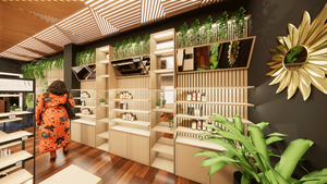 ร้านแต่งหน้าติดผนังแสดงเครื่องสำอางแต่งหน้า - Product Image 2