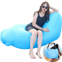 Canapé gonflable en PVC portable pour le camping, pour couple, chaise avec pompe, matelas convertible