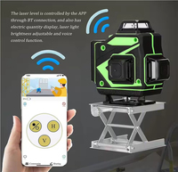 Niveau laser rotatif 4D à 16 lignes, haute précision, lumière verte, auto-nivelant, pour la construction