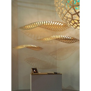 Lámparas de araña de diseño, luces LED ovaladas E27 con interruptor para vestíbulos de hoteles, salones de té, restaurantes nórdicos, luces artísticas - Product Image 1